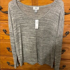 Old Navy Gray Knit Sweater